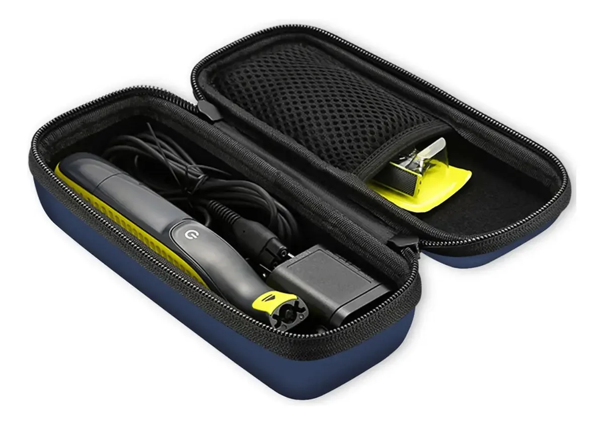 Estojo rígido Procase para aparador e barbeador elétricos. Cor Preto