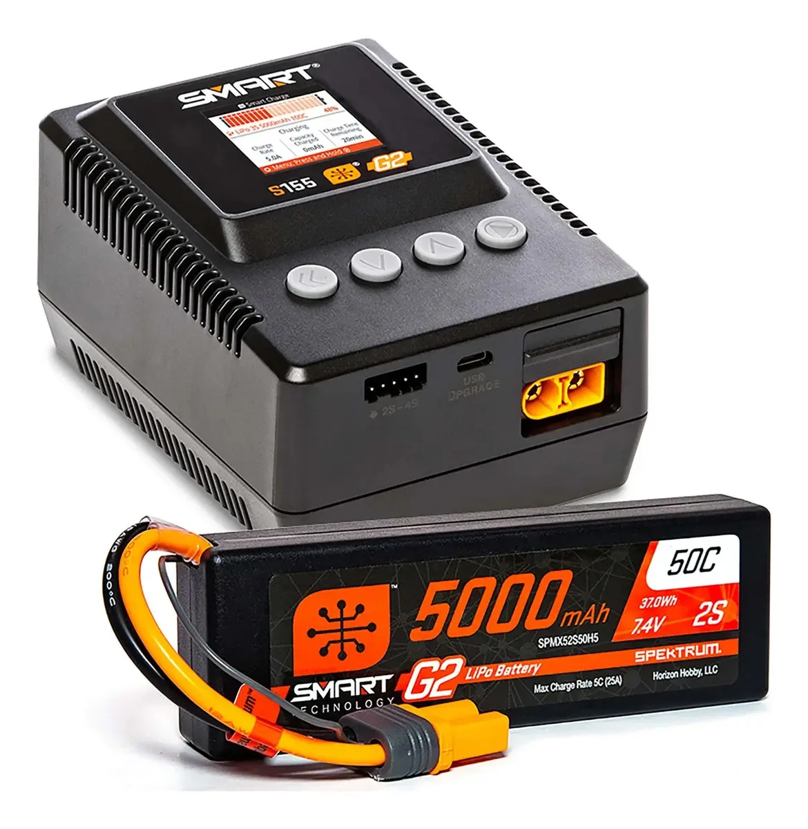 Bateria Lipo 5000mah 2s e carregador Powerstage S155