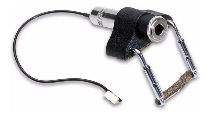 Microfone de violino Fishman V200 Violino Piezo Cerâmico Cor Preto