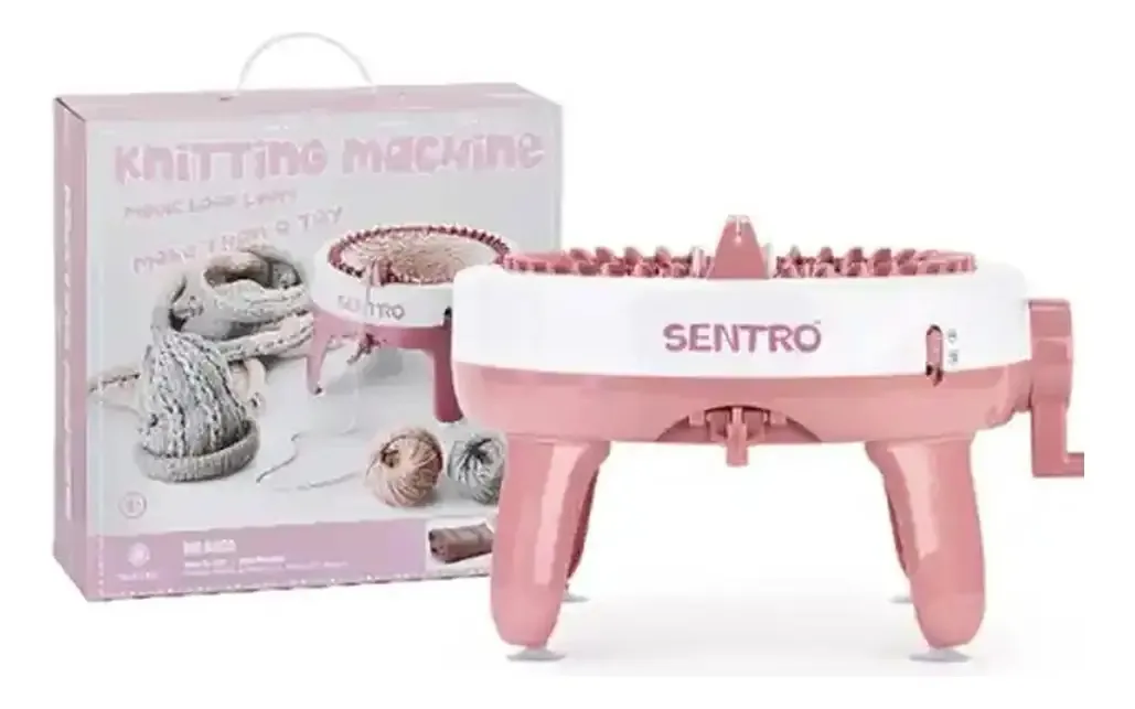 Máquina de tricotar brinquedos, pequena, educacional, tamanho S, PA