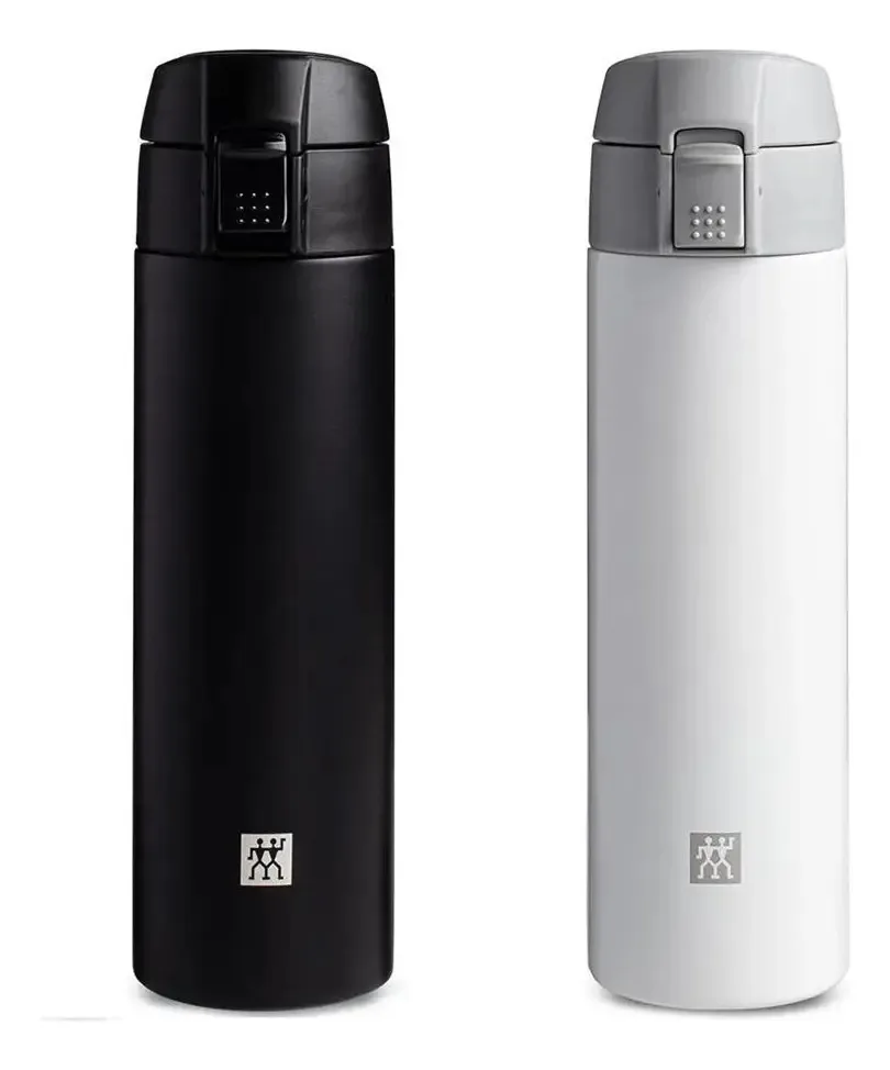 Kit 2 Garrafas Térmicas 450ml Branco E Preto Zwilling Thermo