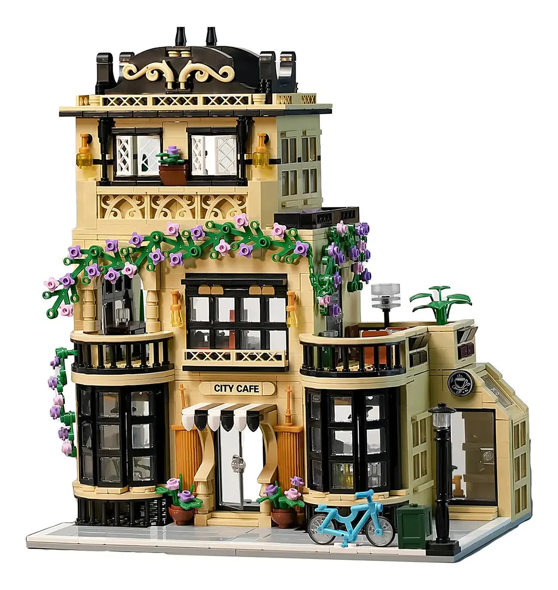 Camewin Blocos Construção Brinquedo Conjunto De Blocos De Montar Loja De Café 1443 Peças