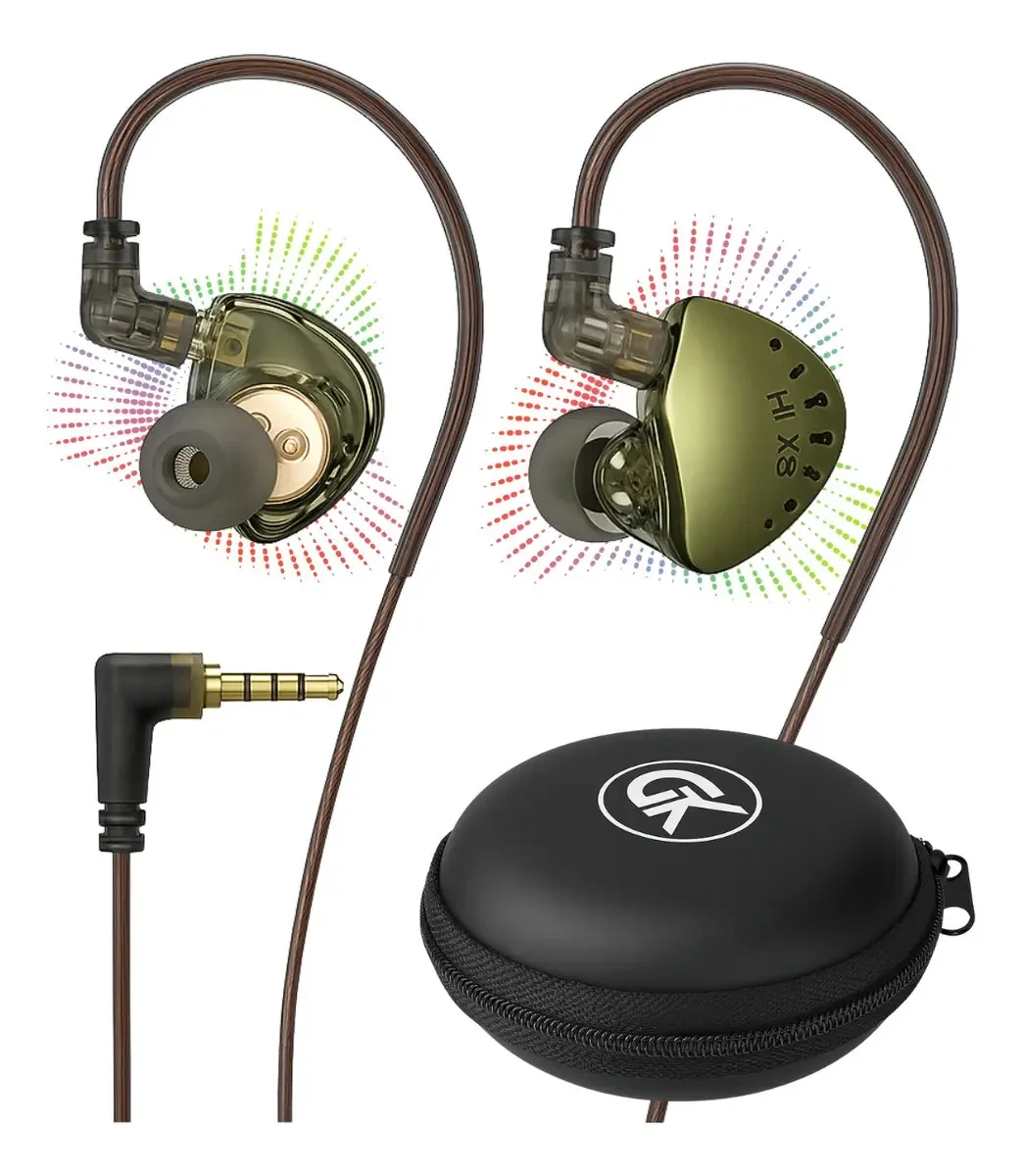 Monitor Pro In Ear Monitor Lafitear Lafitear LD2-g Fone de ouvido sem microfone verde