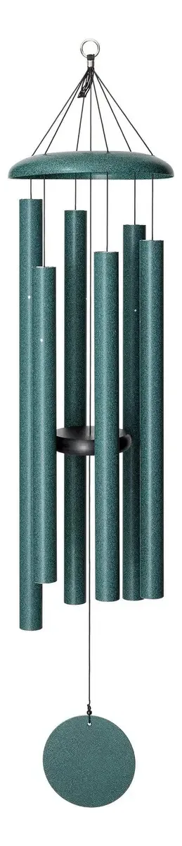 Carrilhão de vento Corinthian Bells, 50 polegadas, verde