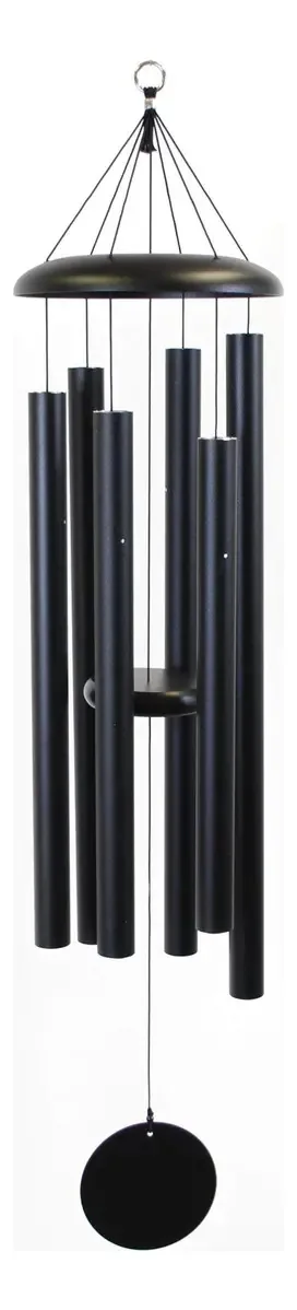 Carrilhão de vento Corinthian Bells de 50 polegadas, preto