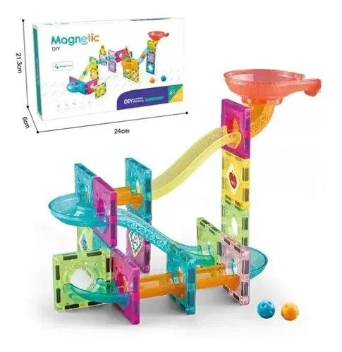 Blocos magnéticos. Conjunto magnético de 47 peças, número de peças: 47