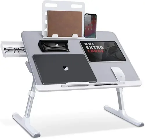 Saiji - Bandeja de cama ajustável para laptop