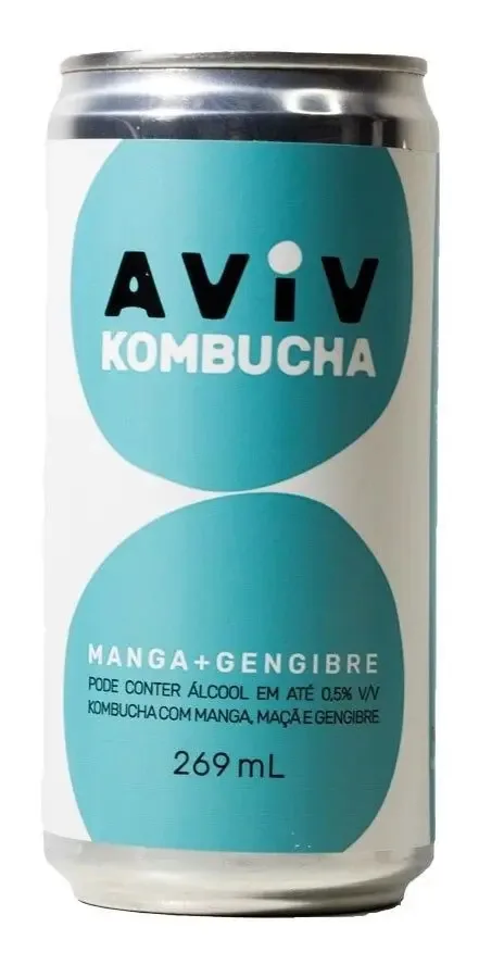 Kombucha Manga + Gengibre Aviv 269ml