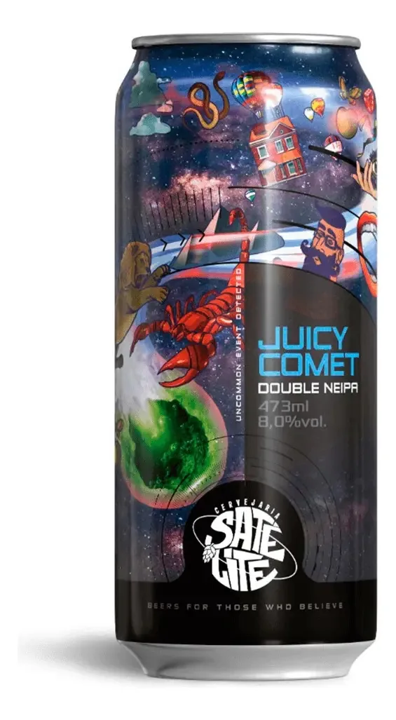 Cerveja Satélite Juicy Comet Double New England Ipa