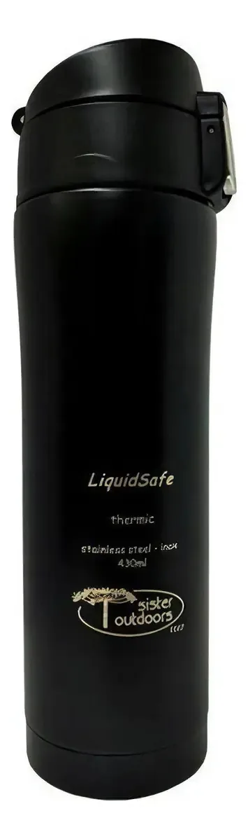 Mug Térmica Liquidsafe 430ml - Preto