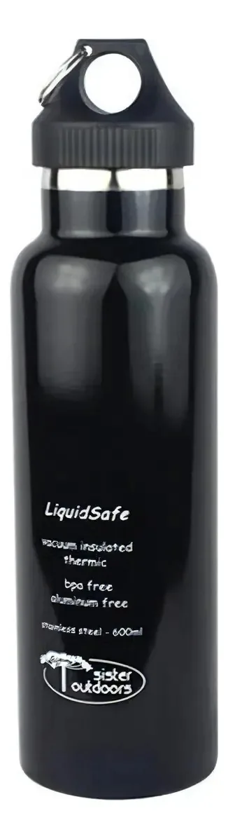 Cantil Térmico Liquidsafe 600ml - Preto