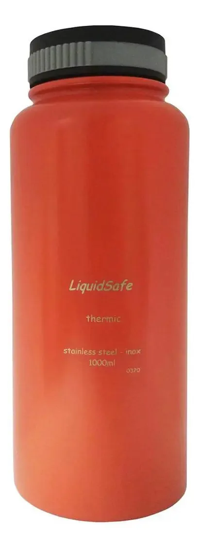 Cantil Térmico Liquidsafe 1l Boca Larga - Laranja