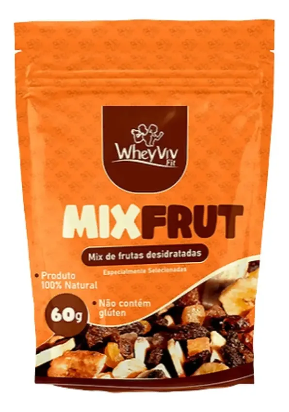 Mix Frut Wheyviv 60g - Mix De Frutas Desidratadas