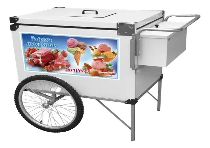 Carrinho de Sorvetes Cefaz BL34P/GS Aço Carbono Até 550 Picolés