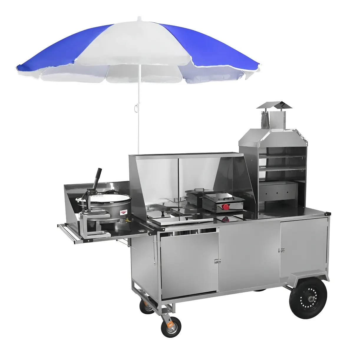 Carrinho Combinado 5 Em 1 Cefaz Aço Inox LC33P/GS Churrasco Lanche