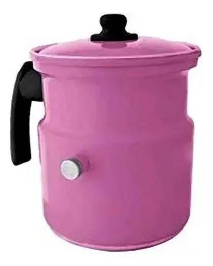 Leiteira Fervedor Bule Rosa Com Apito Alumínio 1,7 L R119