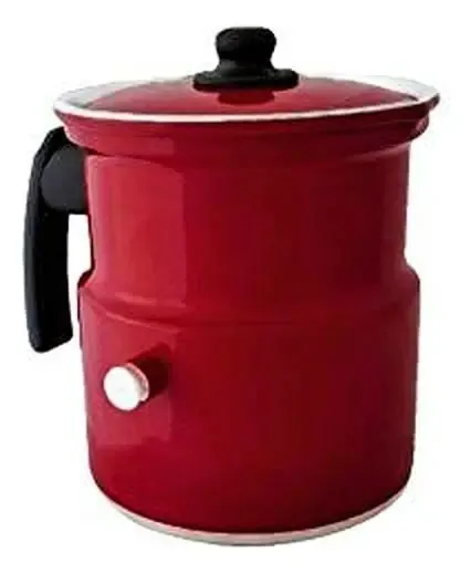 Leiteira Fervedor Bule Vermelho Apito Alumínio 1,7 L R419