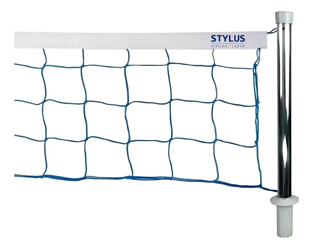 Kit Rede De Volêi Aquático Piscina Biribol 5 Metros Stylus