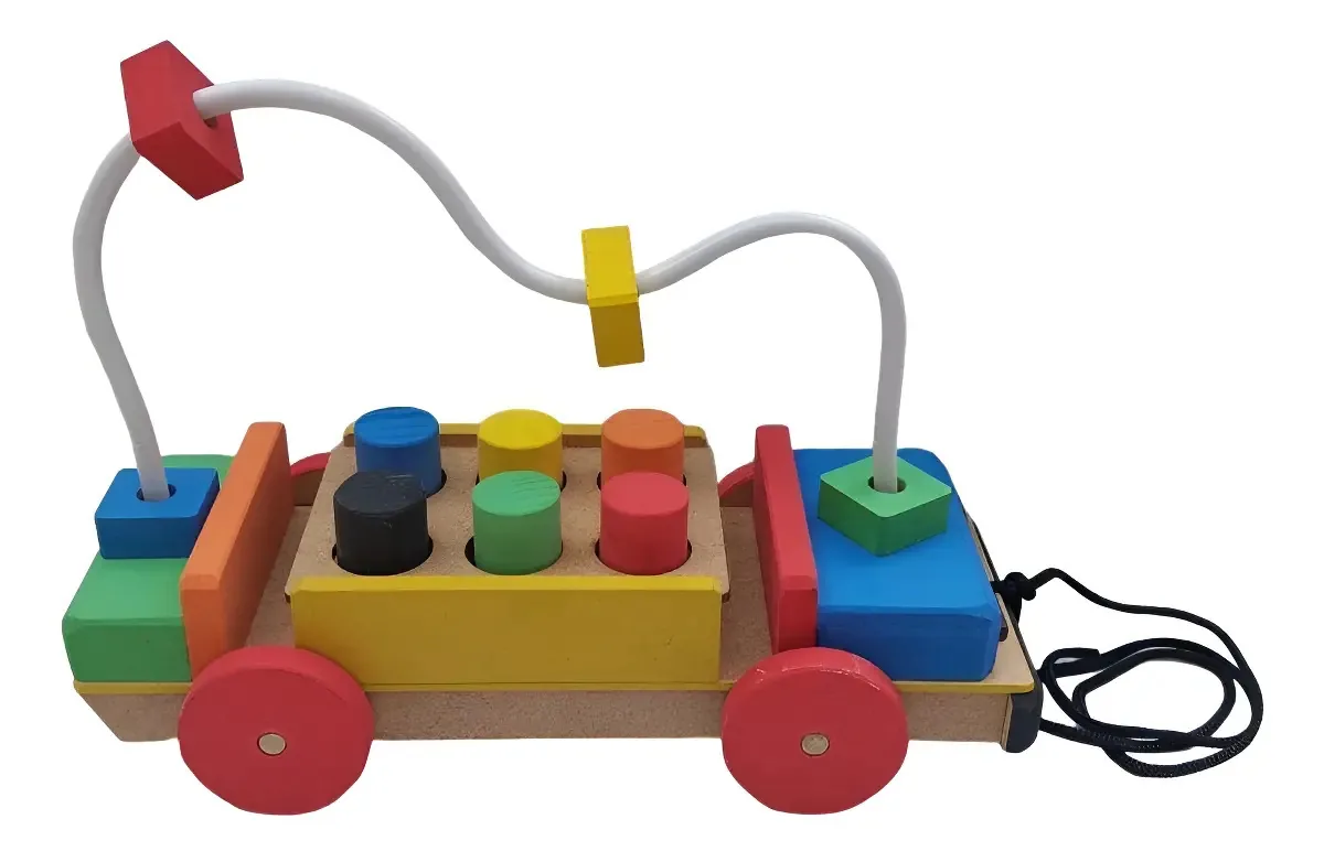 Brinquedo Carrinho Aramado Brinque e Leia Vermelho Escuro