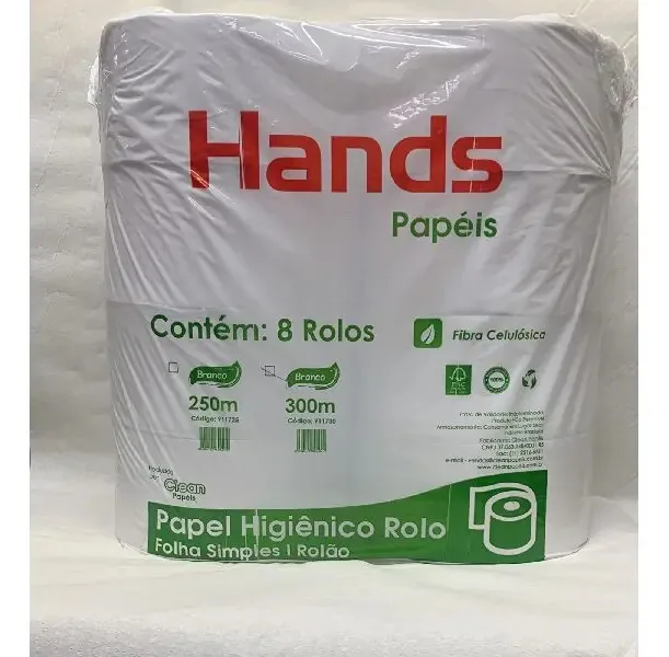 Papel Higiênico Folha Simples 300m B Com 8 Rl