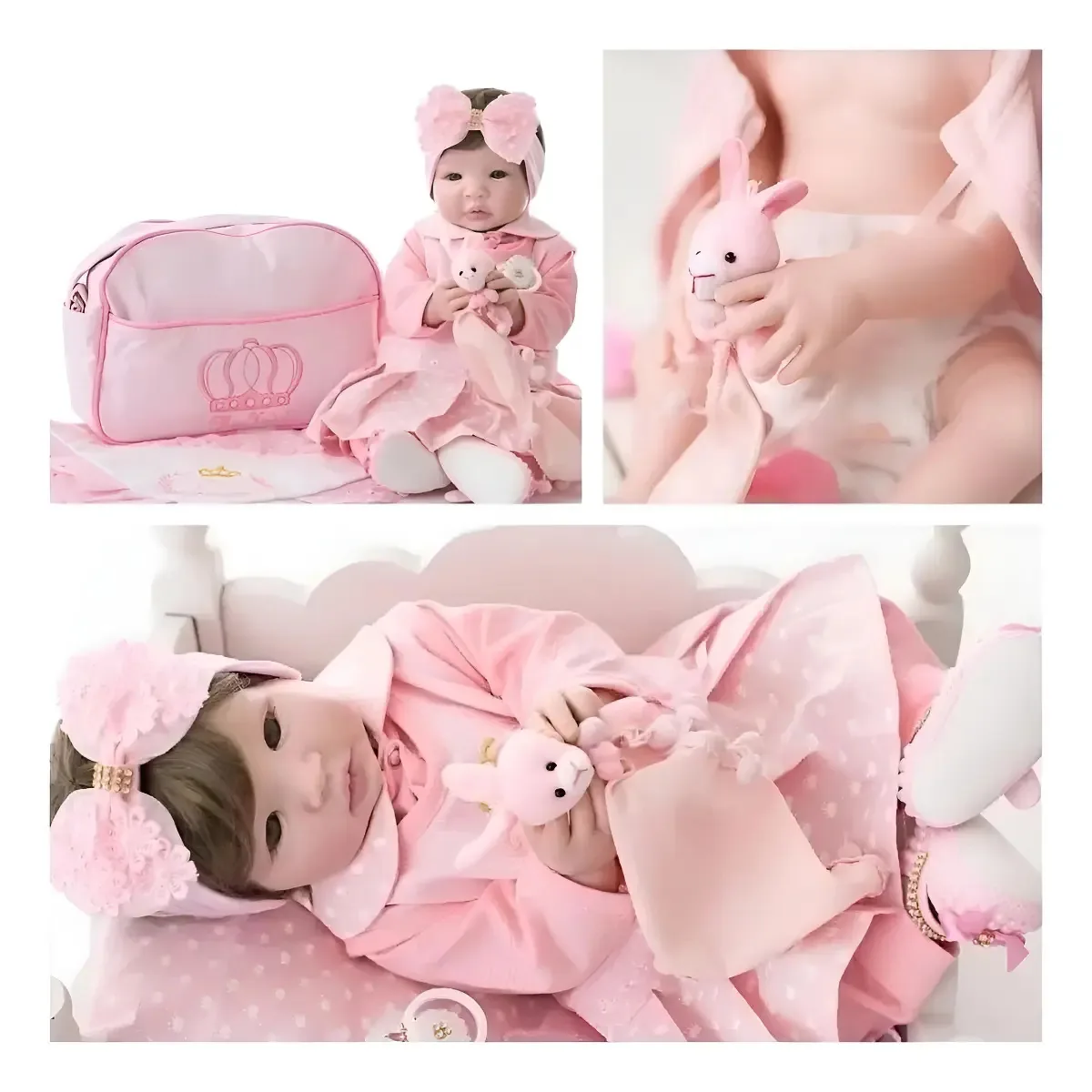 Bebê Reborn Menina 100% Silicone