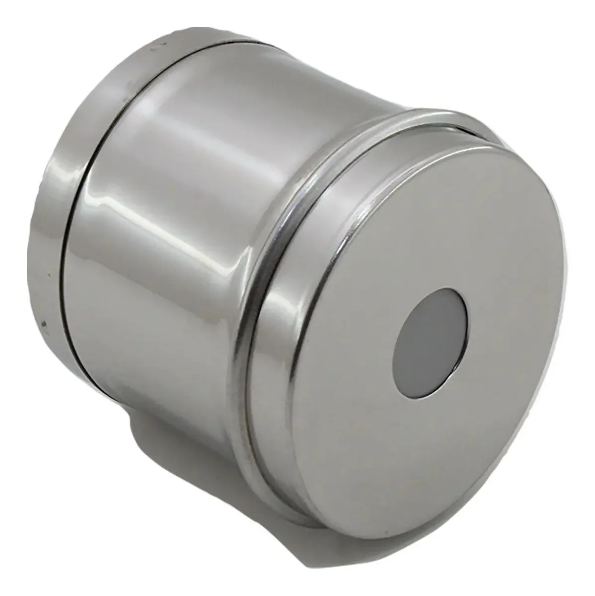 Porta Algodão Inox Com Mola Manicure Podologia 4un