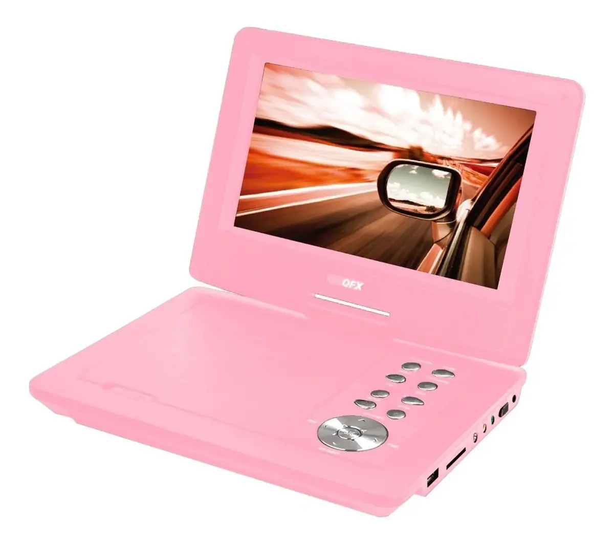 Leitor de DVD portátil (9), tela LCD, jogos multimídia, cor: rosa
