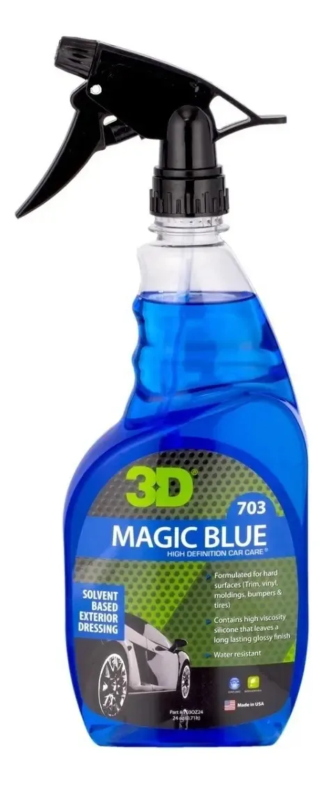 Magic Blue Tire Reviver - 3D, cor azul