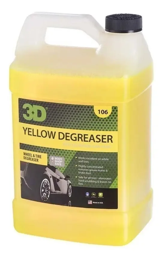 Desengordurante amarelo 3D - Desengrasante Exterior Llantas