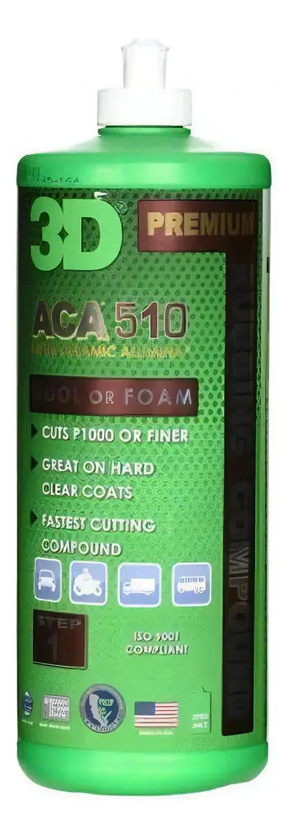 Composto de fricção Aca 510 Premium 940ml, polidor 3D