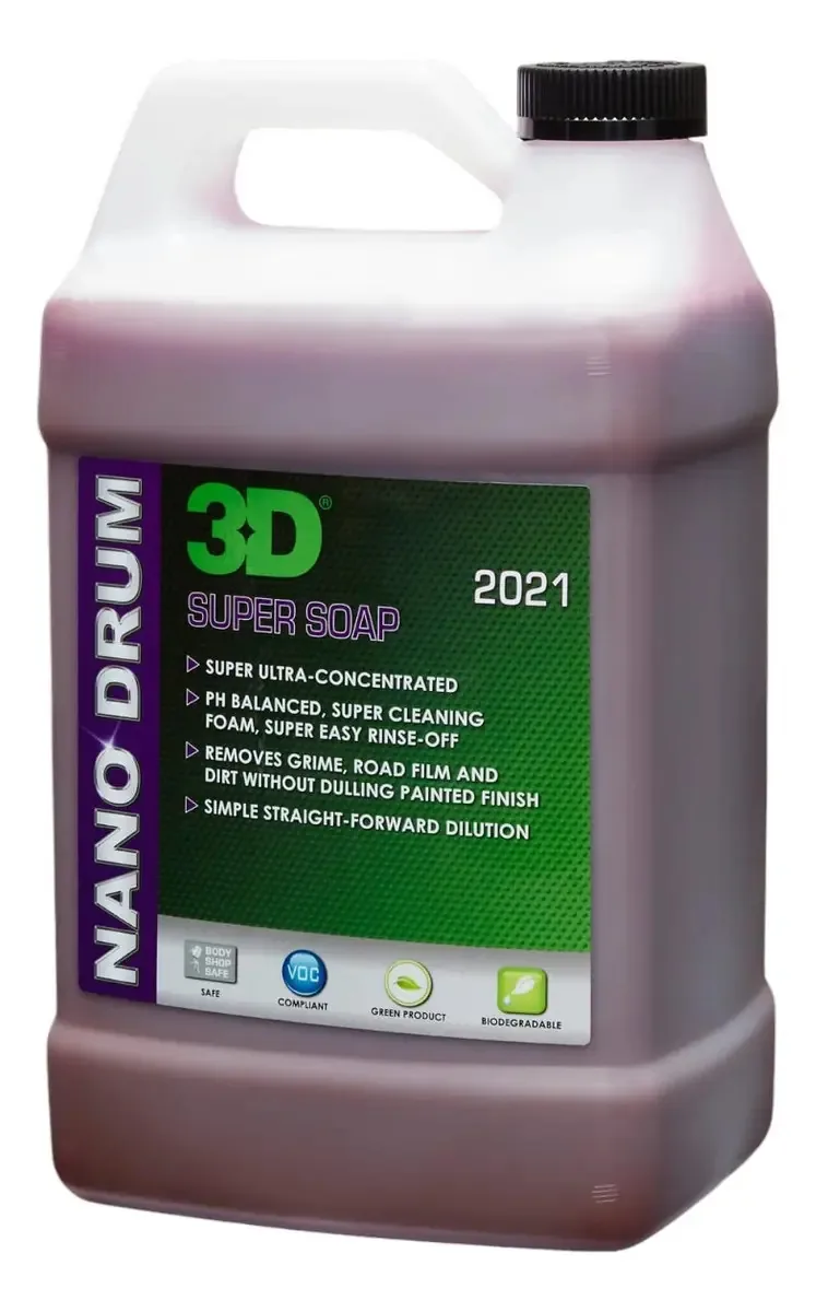 Shampoo superconcentrado Nano Drum Super Soap 3d 3,78 Lts
