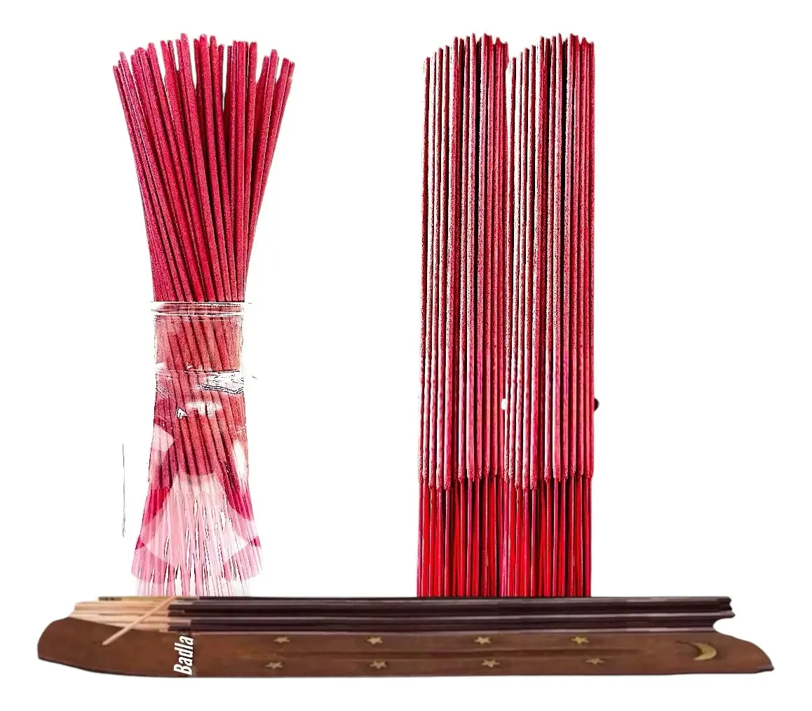 Incenso por atacado: 100 palitos com porta-incenso, aromas, maçã, canela, fragrância