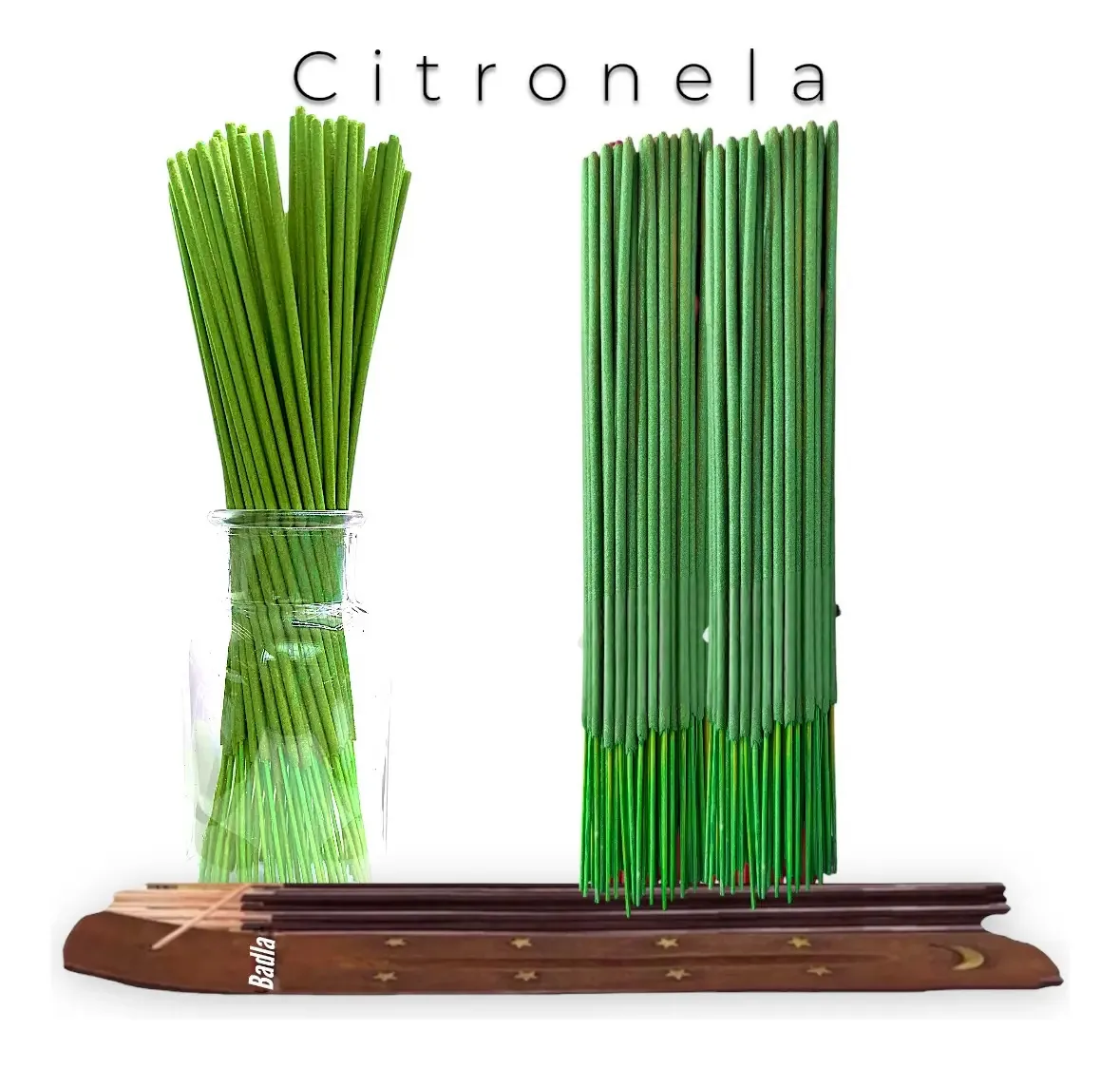 Venda por atacado de 100 palitos com porta-incenso, aromas, fragrância de citronela