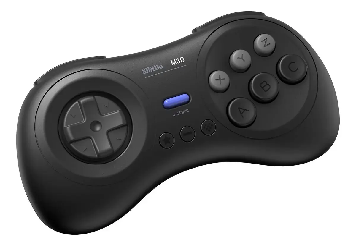 Controlador 8bitdo M30 Bluetooth De 6 Botões Para Sega Y Preto