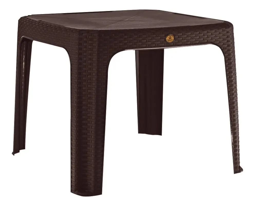 Mesa lateral ao ar livre, jardim, restaurantes, terraço, decoração em cor de chocolate