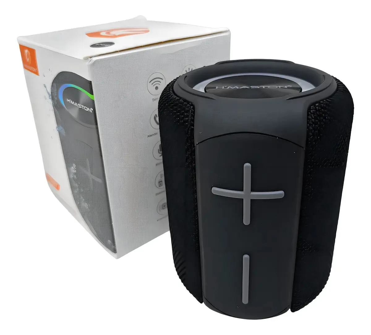 Caixa de Som Portátil Bluetooth H'maston TN07 5.1 Preto 3 Caixas 8h Bateria