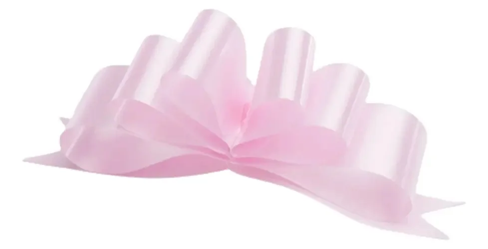 Fita, decoração em fita, ventilador liso, médio, 50 unidades. Cor salmão Celosa
