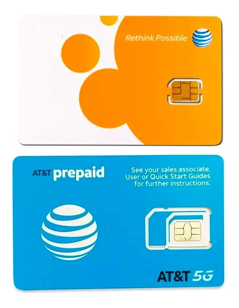 Cartão SIM At&T Usa Estados Unidos Go Phone pré-pago Att Chip