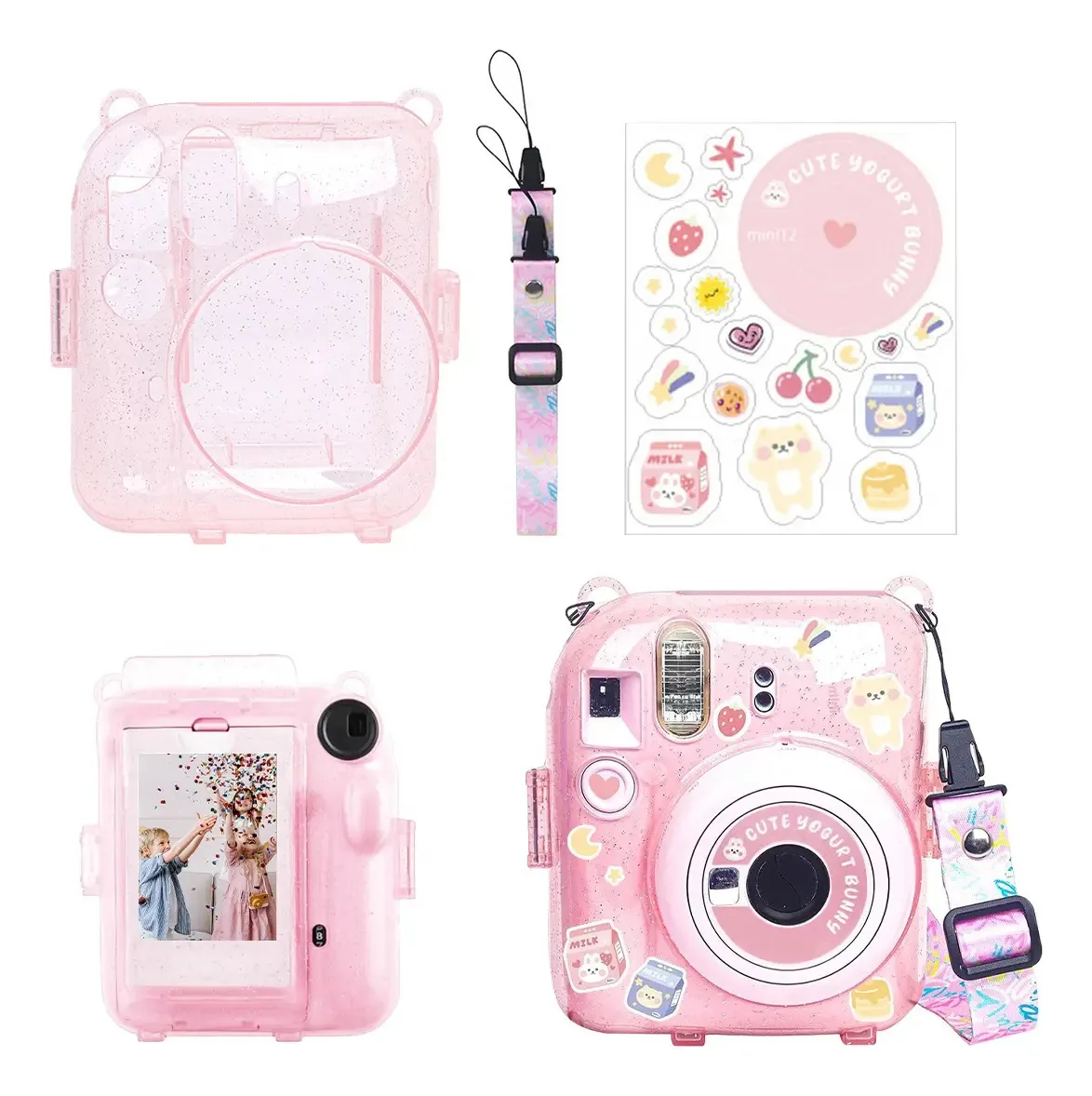 Capa protetora rosa para câmera Mini 12