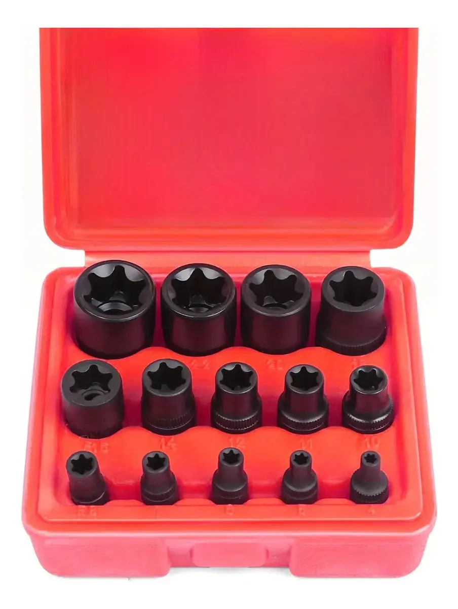 Conjunto de soquetes e-Torx Seiko Dy de 14 peças, conjunto Enc