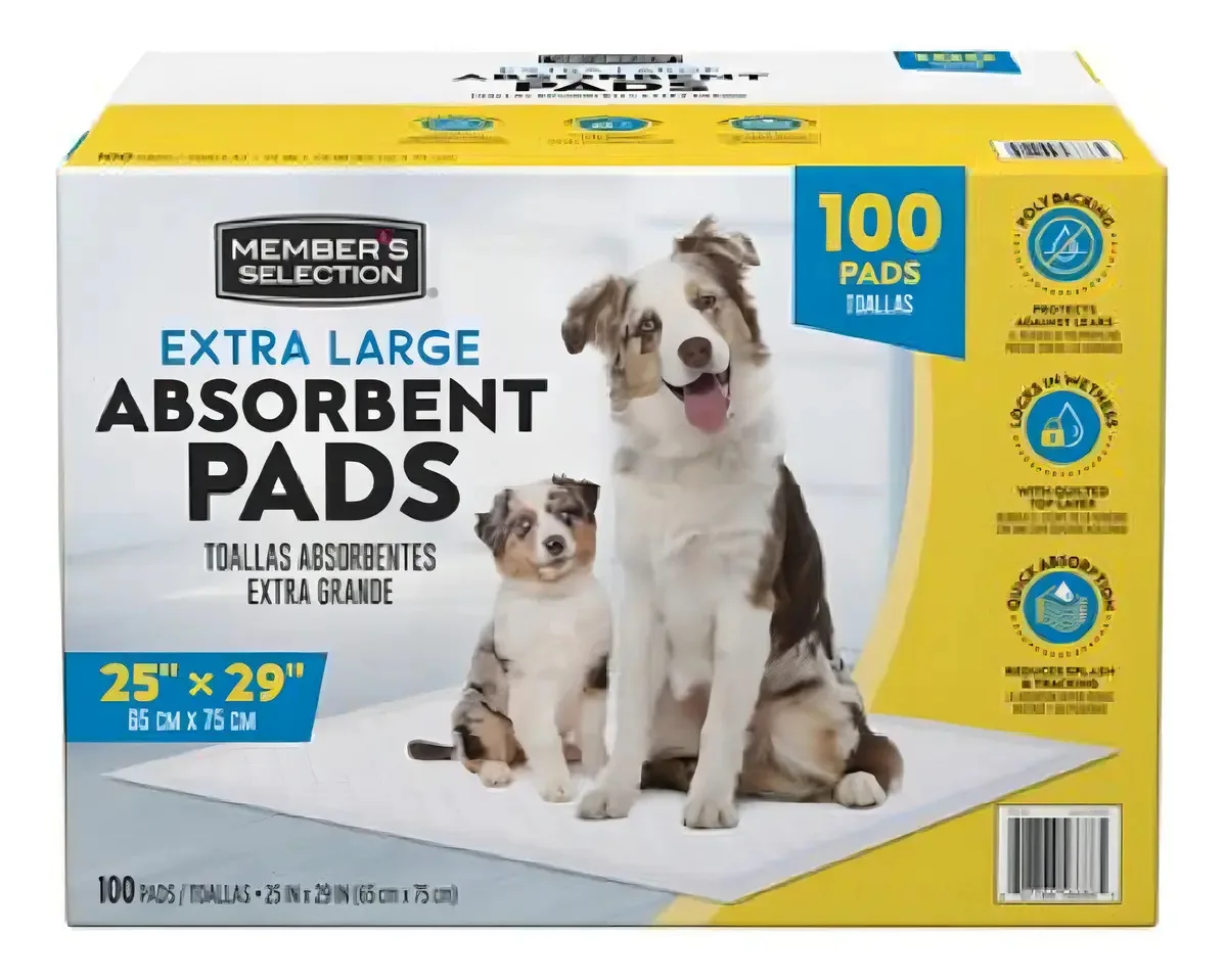 Almofadas absorventes para cães Xl 100 unidades