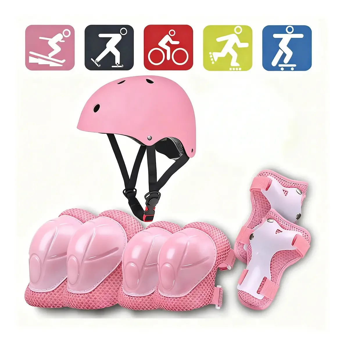 Kit de equipamento de proteção esportiva Tiiyee | Capacete de bicicleta infantil Tiiyee