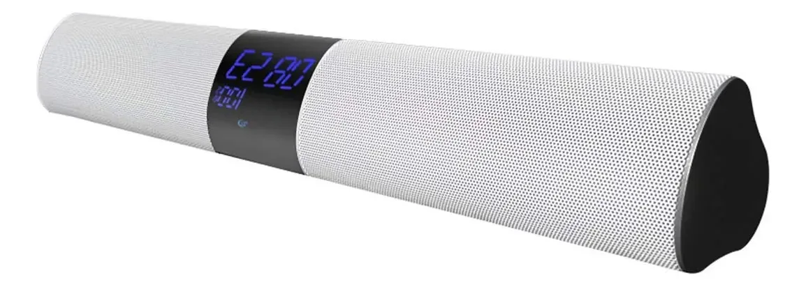 Karfri Despertador Inteligente Sem Fio com Bluetooth, Tela de LED, Despertador FM, Relógio de Rádio Digital, Relógio de Mesa Sem Fio para Casa, Preto (preto) (branco)