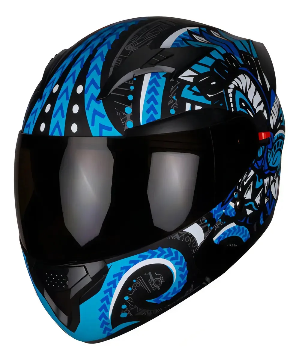 Capacete Bulldog Aztec Blue Md