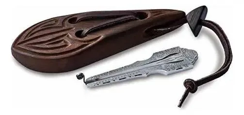 Muaro Mongol - Harpa de Mandíbula Russa Vargan por Glazyrin em Caixa de Madeira