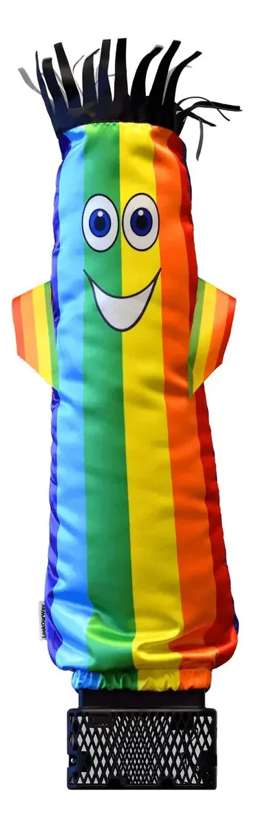 Conjunto de tubos infláveis masculinos Mini Air Dancers Rainbow