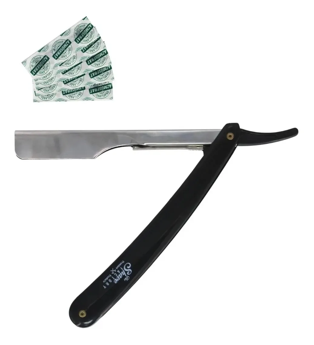 Porta-navalhas de barbear. Profissional. Barbearia + 5 facas