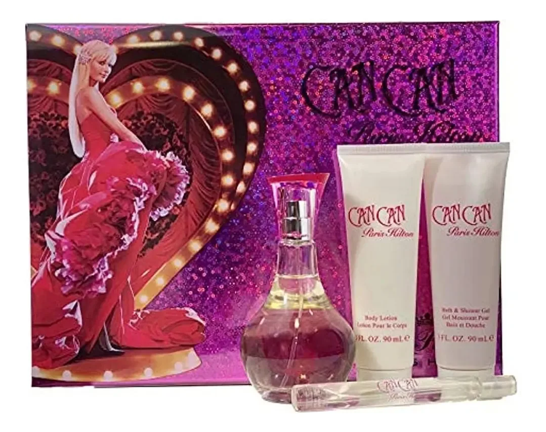 Conjunto de Fragrâncias Paris Hilton Can, 4 Unidades