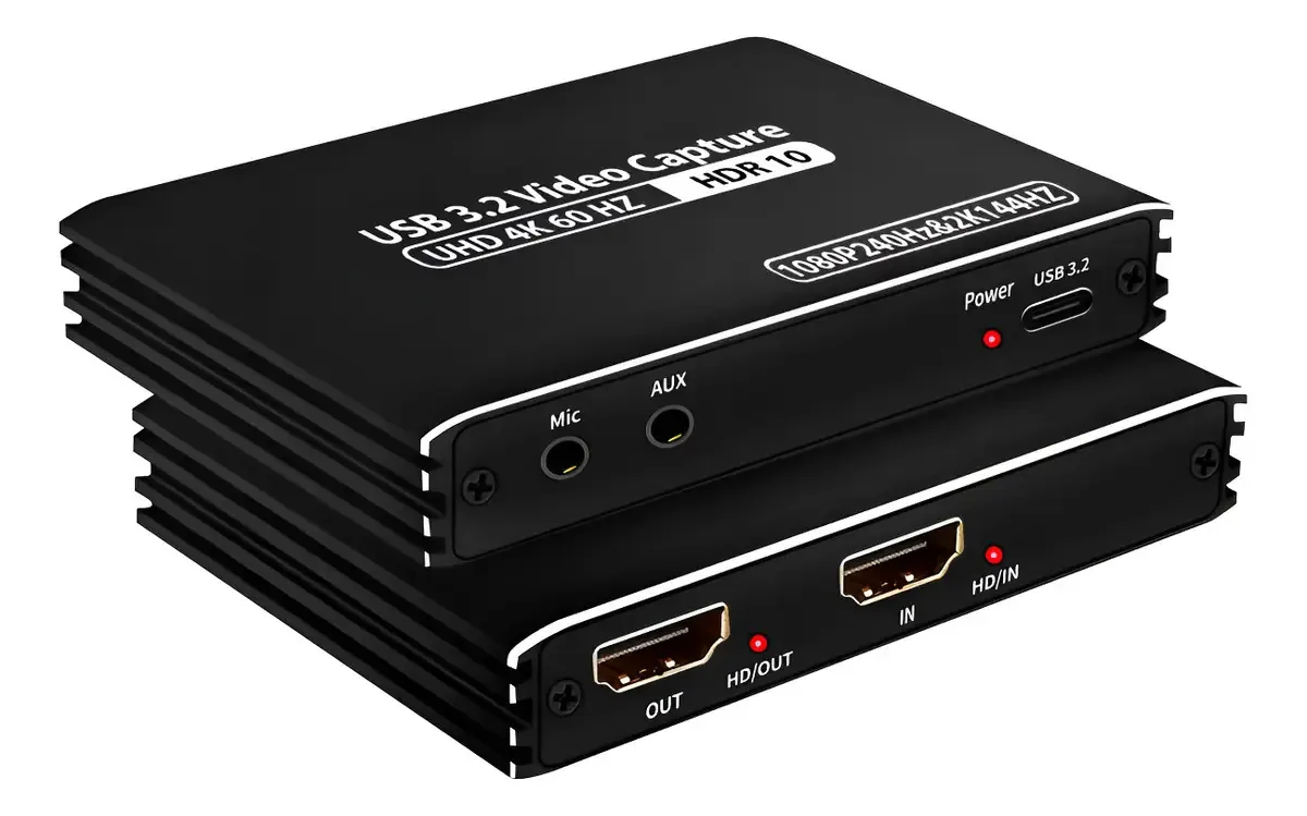 Placa Captura Vídeo Dorn Externa 4k Usb 3.2 240hz