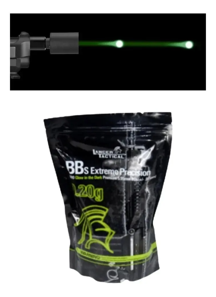 Bbs 6 mm Lancer Tactical 4000 Rds 0,20 g Tracer Xchws P